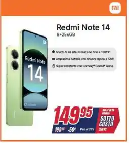 Trony Redmi Note 14 offerta