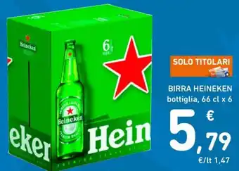 Birra heineken bottiglia