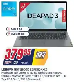 Trony LENOVO NOTEBOOK 82RK00XXIX offerta