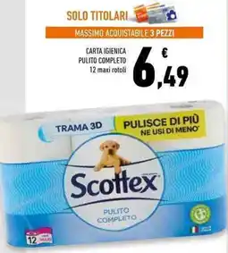 Conad Superstore Carta igienica pulito completo offerta