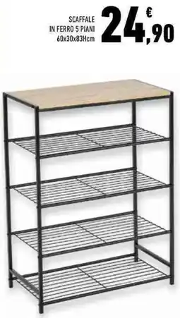 Conad Superstore Scaffale in ferro 5 piani offerta