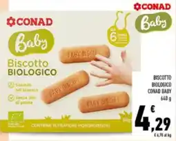Conad Biscotto biologico conad baby offerta