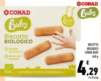 Biscotto biologico conad baby