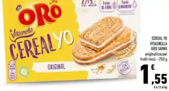 Cereal yo vitasnella oro saiwa