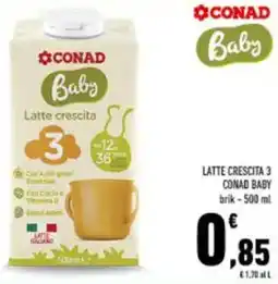 Conad Latte crescita 3 conad baby offerta