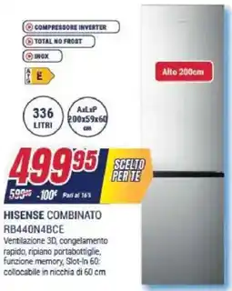 Trony HISENSE COMBINATO RB440N4BCE offerta