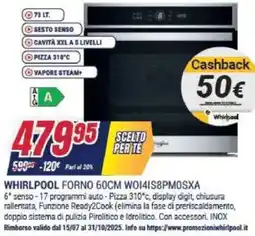 Trony WHIRLPOOL FORNO 60CM WO141S8PMOSXA offerta