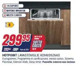 Trony HOTPOINT LAVASTOVIGLIE H2IHUD526AS offerta