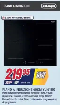 Trony PIANO A INDUZIONE 60CM YLI61BG offerta