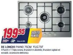 Trony DE LONGHI PIANO 75CM YLG75F offerta