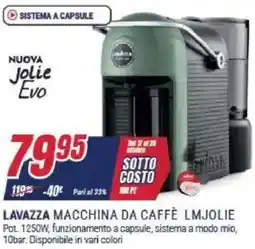 Trony LAVAZZA MACCHINA DA CAFFÈ LMJOLIE offerta