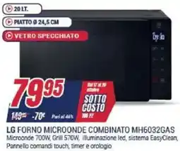 Trony LG FORNO MICROONDE COMBINATO MH6032GAS offerta