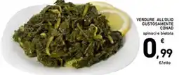 Spazio Conad Verdure all'olio gustosamente conad spinaci e bietola offerta