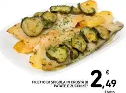 Spazio Conad Filetto di spigola in crosta di patate e zucchine offerta