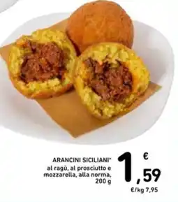 Spazio Conad Arancini siciliani al ragù, al prosciutto e mozzarella, alla norma offerta