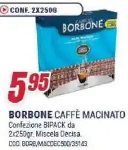 Trony Borbone caffè macinato offerta
