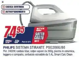 Trony PHILIPS SISTEMA STIRANTE PSG2000/80 offerta