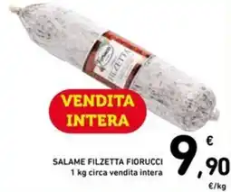 Spazio Conad Salame filzetta fiorucci offerta