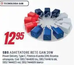 Trony SBS ADATTATORE RETE GAN 20W offerta