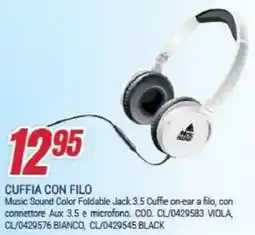 Trony Cuffia con filo offerta