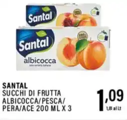 Gecop Santal succhi di frutta albicocca/pesca/ pera/ace offerta
