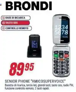 Trony BRONDI Senior phone amicosupervoice offerta