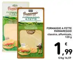 Spazio Conad Formaggio a fette parmareggio classico, affumicato offerta