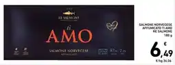 Spazio Conad Salmone norvegese affumicato ti amo RE SALMONE offerta