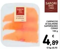 Spazio Conad Carpaccio di salmone SAPORI&IDEE CONAD offerta
