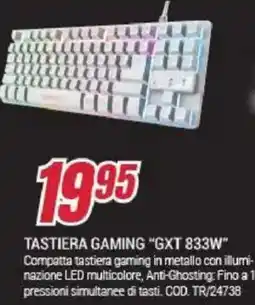 Trony TASTIERA GAMING "GXT 833W" offerta