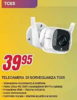 Trony tp-link TELECAMERA DI SORVEGLIANZA TC65 offerta