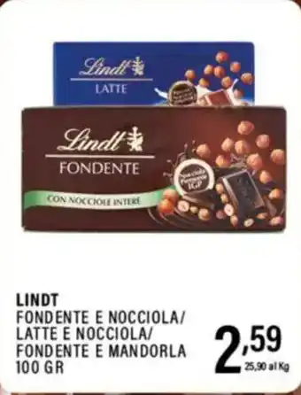 Gecop Lindt fondente e nocciola/ latte e nocciola/ fondente e mandorla offerta