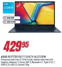 Trony ASUS NOTEBOOK F1504ZA-NJ2338W offerta