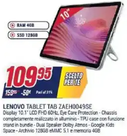 Trony LENOVO TABLET TAB ZAEH0049SE offerta