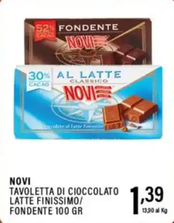 Gecop Novi tavoletta di cioccolato latte finissimo/ fondente offerta