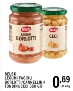 Gecop Selex legumi fagioli borlotti/cannellini/ tondini/ceci offerta