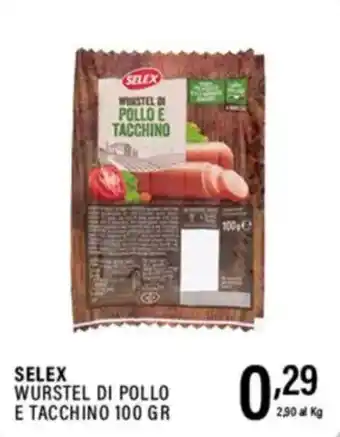 Gecop Selex wurstel di pollo e tacchino offerta