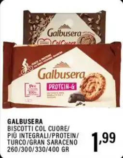 Gecop Galbusera biscotti col cuore/ più integrali/protein/ turco/gran saraceno offerta
