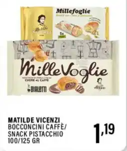 Gecop Matilde vicenzi bocconcini caffè/ snack pistacchio offerta