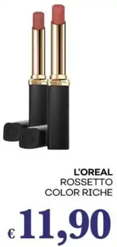 Pilato L'oreal rossetto color riche offerta