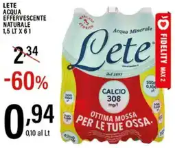 Gecop Lete acqua effervescente naturale offerta