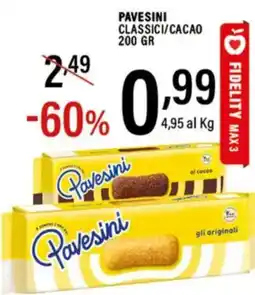 Gecop Pavesini classici/cacao offerta