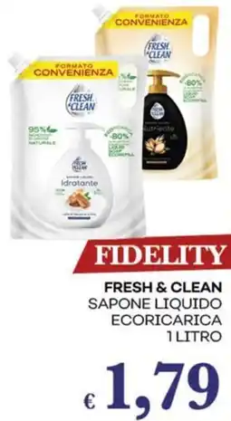 Pilato Fresh & clean sapone liquido ecoricarica offerta