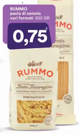 Supermercati Pasquale Prisco RUMMO pasta di semola offerta