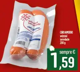 Ciro Amodio CIRO AMODIO würstel servelade offerta