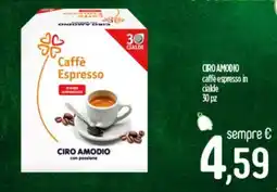 Ciro Amodio CIRO AMODIO caffè espresso in cialde offerta