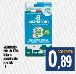 Ciro Amodio GRANAROLO latte uht 100% italiano parzialmente scremato offerta