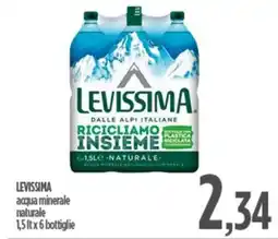 Ciro Amodio LEVISSIMA acqua minerale naturale offerta