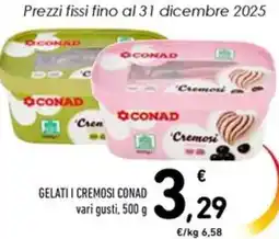 Spazio Conad Gelati i cremosi CONAD offerta