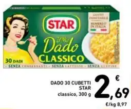 Spazio Conad Dado 30 cubetti star classico offerta